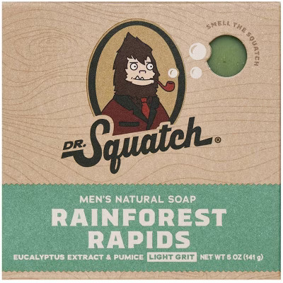 DR. SQUATCH Men's All Natural Bar Soap - Rainforest Rapids - 5oz | Target