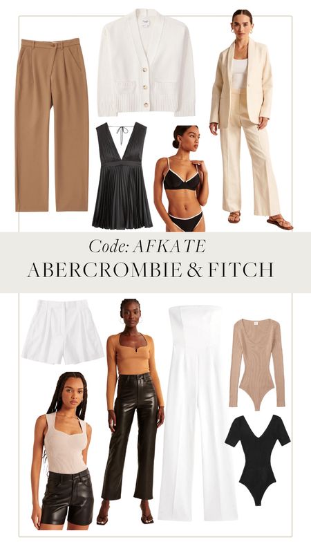 Abercrombie&Fitch new in! SAVE money with code:AFKATE 





Basics, bodysuit,knitted bodysuit, nude bodysuit, black bodysuit, jumpsuit, bandeau jumpsuit, white jumpsuit, leather trousers, cropped leather trousers, knitted top, black pleated dress, linen co ord, linen trousers, linen blazer, tailored trousers, swim, bikini 

#LTKeurope #LTKunder100 #LTKunder50