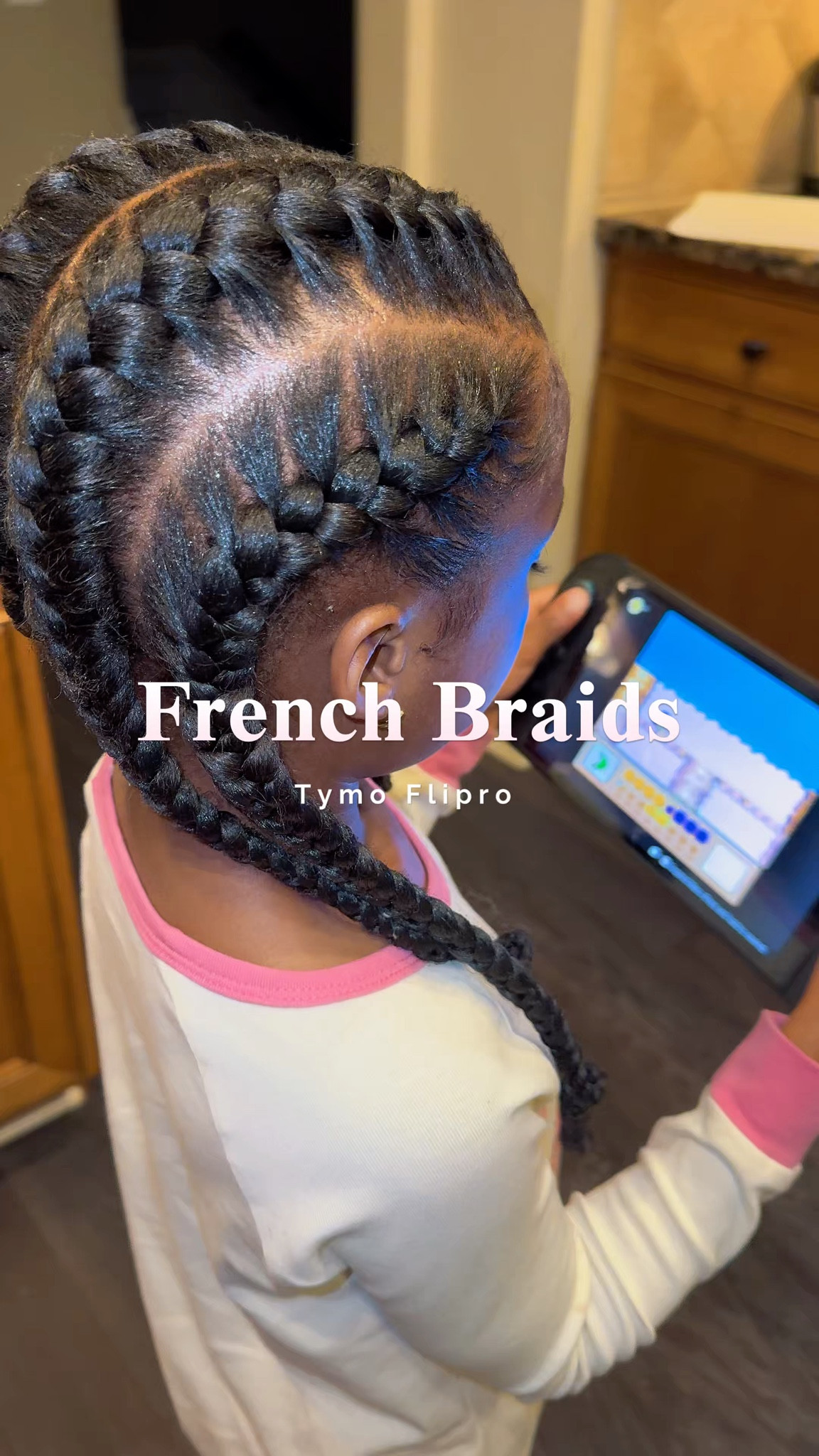 French braids🩷🩷