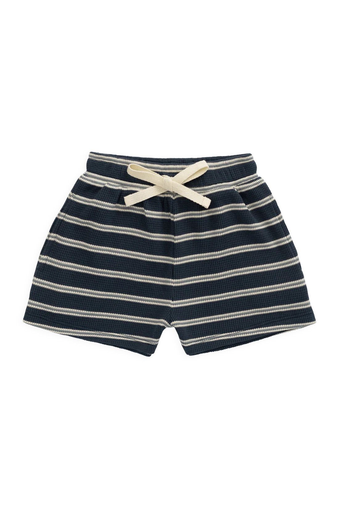 Organic Cotton Waffle Leith Short - Dreamer Stripe Captain | Jamie Kay
