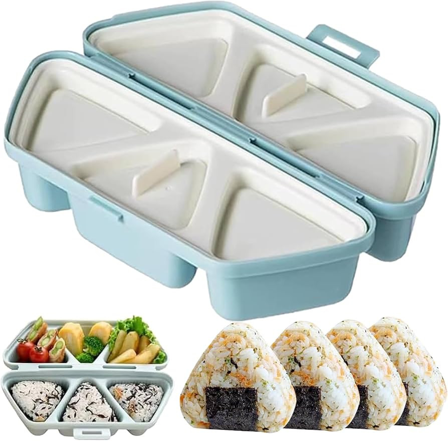 6 in 1 Onigiri Mold, 6 in One Onigiri Mold, Triangle Rice Ball Molds, Quick to Make and Easy to S... | Amazon (US)