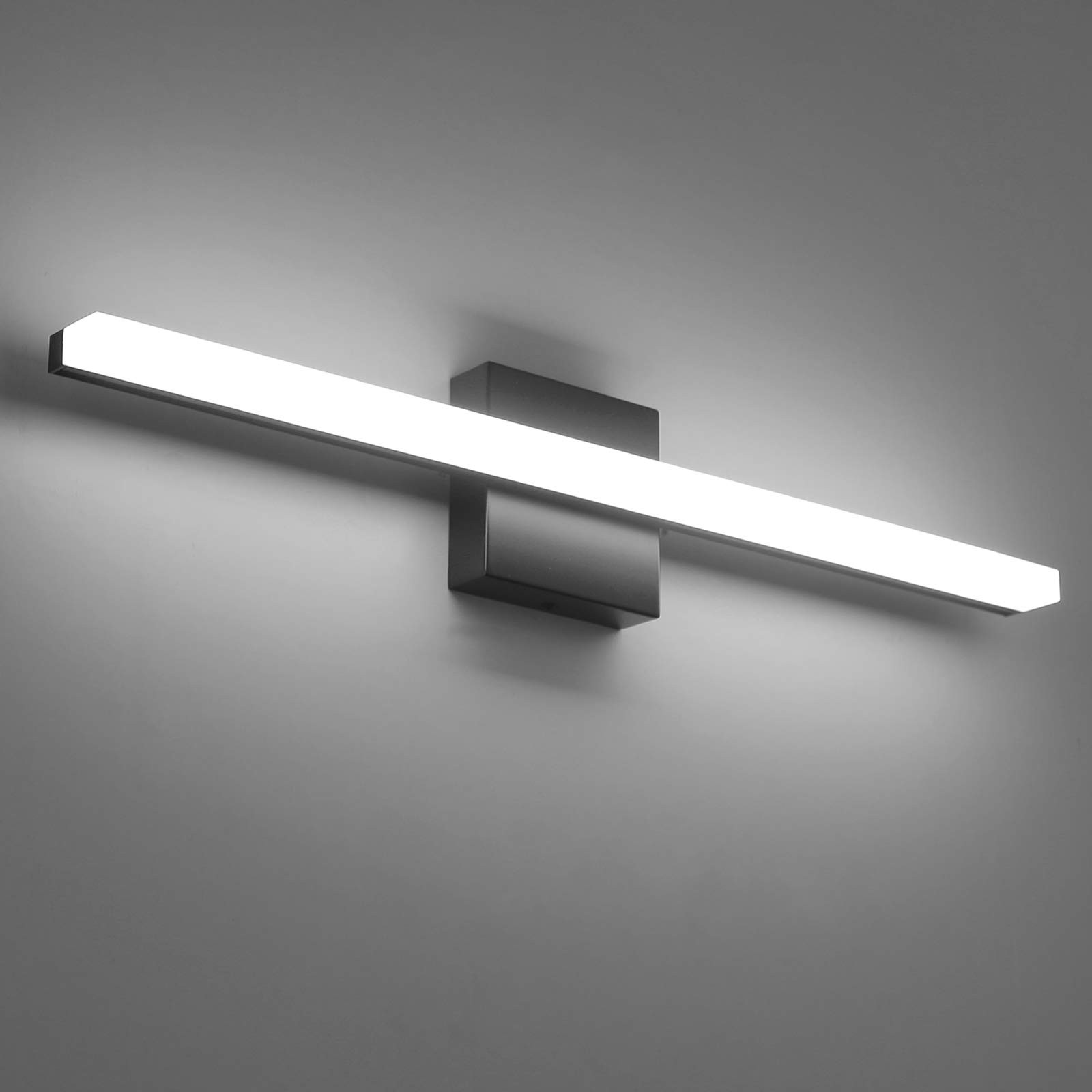 Combuh LED Bathroom Vanity Light Bar Black IP44 Over Mirror Lighting Fixture 24 Inch 14W Wall Sco... | Amazon (CA)