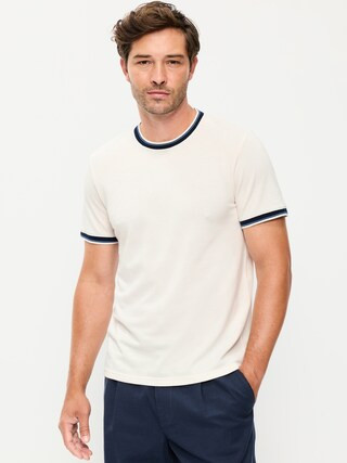 Crew-Neck Pique T-Shirt | Old Navy (US)