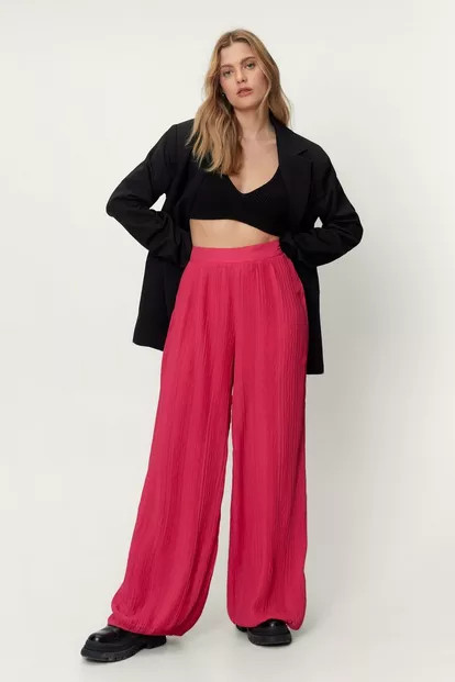 Pleated Wide Leg Pants | Nasty Gal (US)