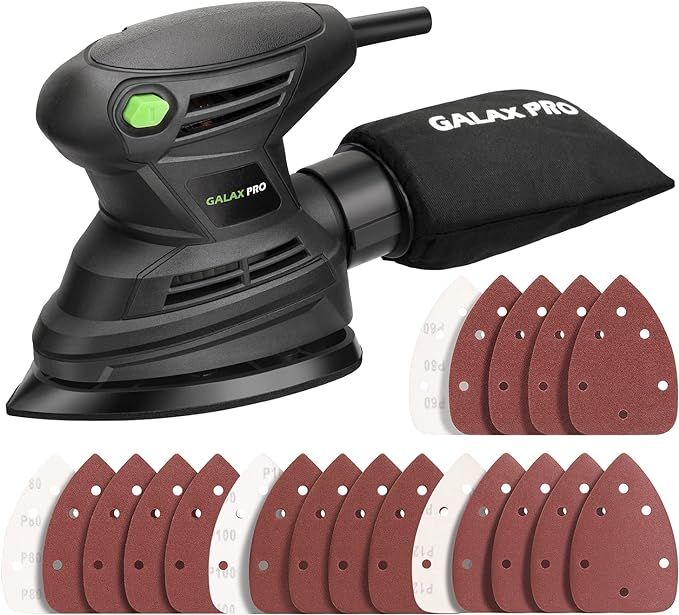 GALAX PRO Detail Sander,1.7A 15000 OPM Compact Electirc Sander with 20Pcs Sandpapers and Dust Bag... | Amazon (US)