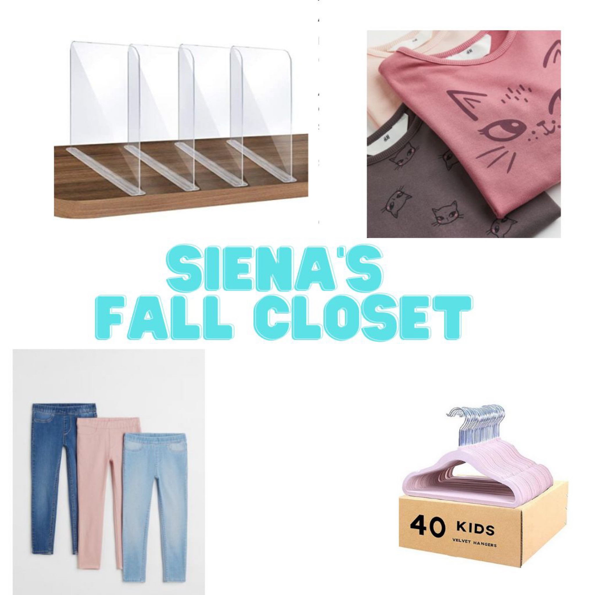 Every season I update our closets and switch out our clothes. These felt kiddie hangers are the best! The clear separators have kept her little jeans and leggings in place. Which actually makes for more space on shelves! 

#LTKfamily #LTKSeasonal #LTKkids