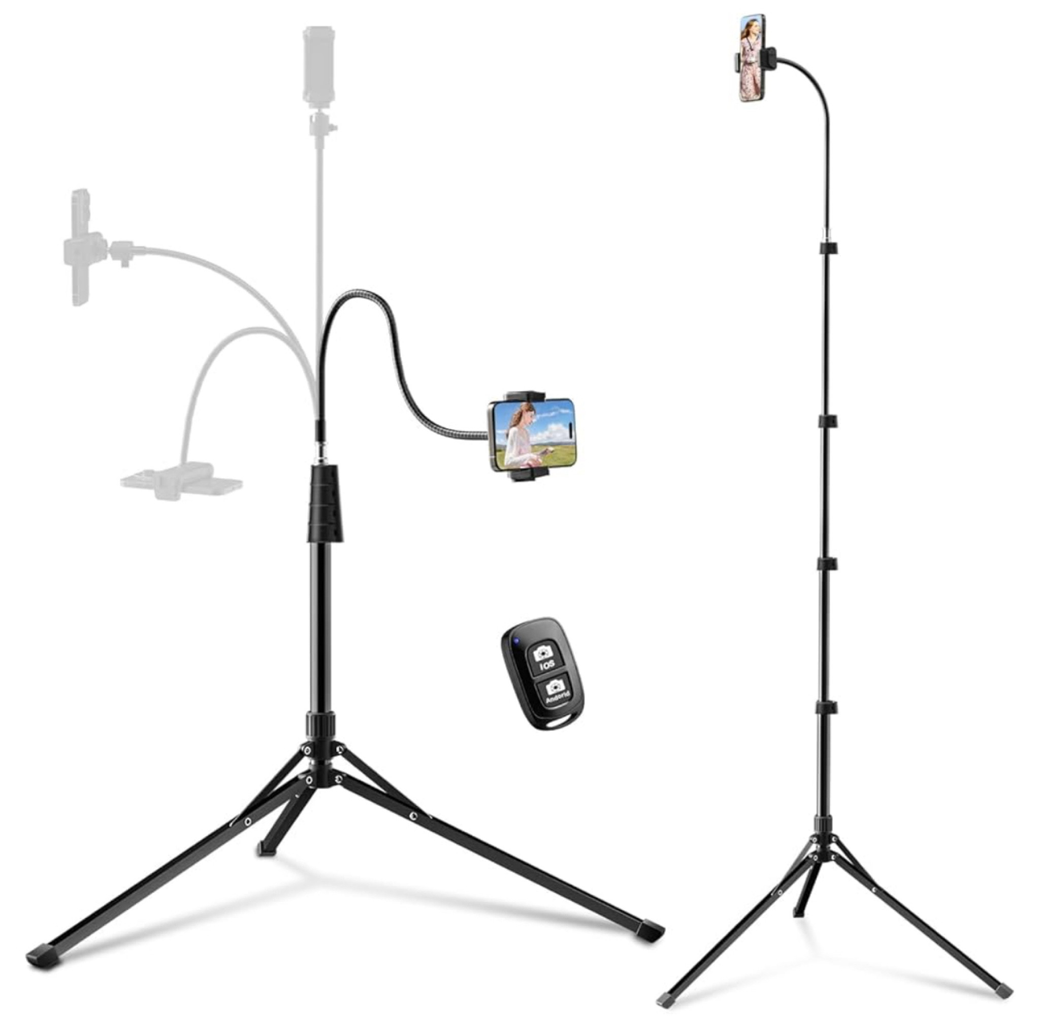 30% off 🎉

Eicaus 92’’ Tall Cell Phone Tripod Stand with 16.5’’ Flexible Gooseneck and Remote, Overhead Tripod with Adjustable 360°Ball Head & Phone Holder for iPhone 15 Pro Max/Plus/14/13/12/11, Android

#LTKSaleAlert #LTKHome