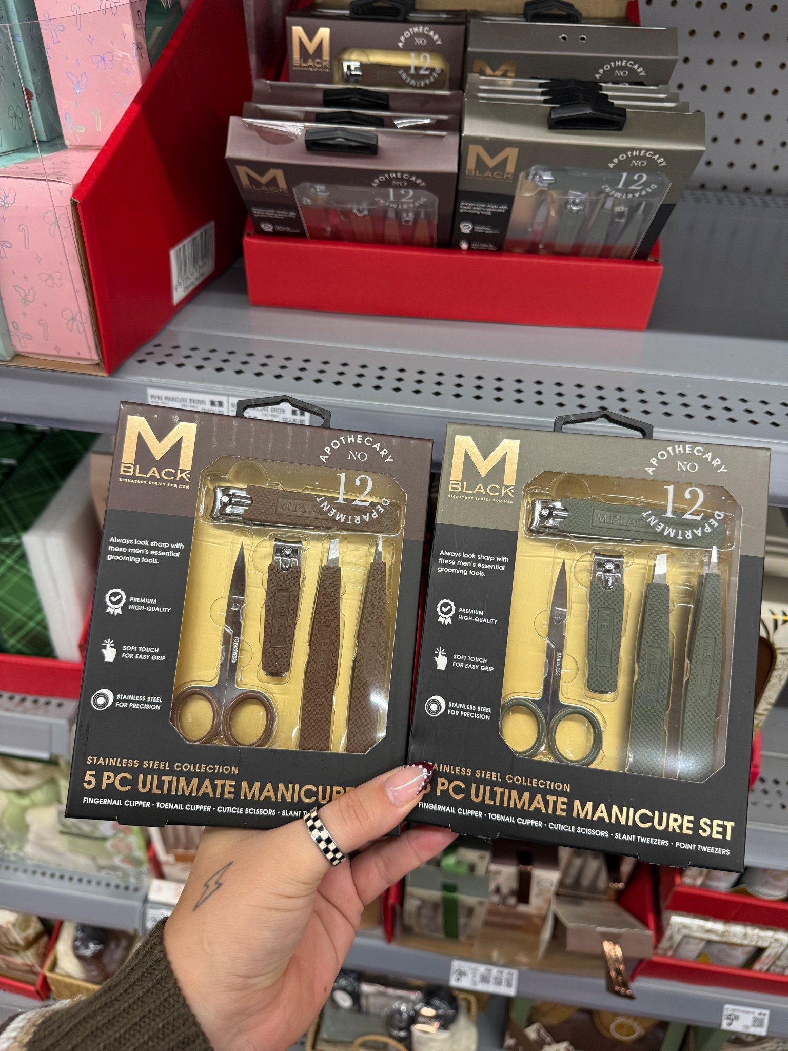 I cannot believe this manicure set is only $5 — such a steal.
I already grabbed one for my husband’s stocking, and honestly I’m tempted to snag a few more. It’s the perfect little luxe-but-practical gift.