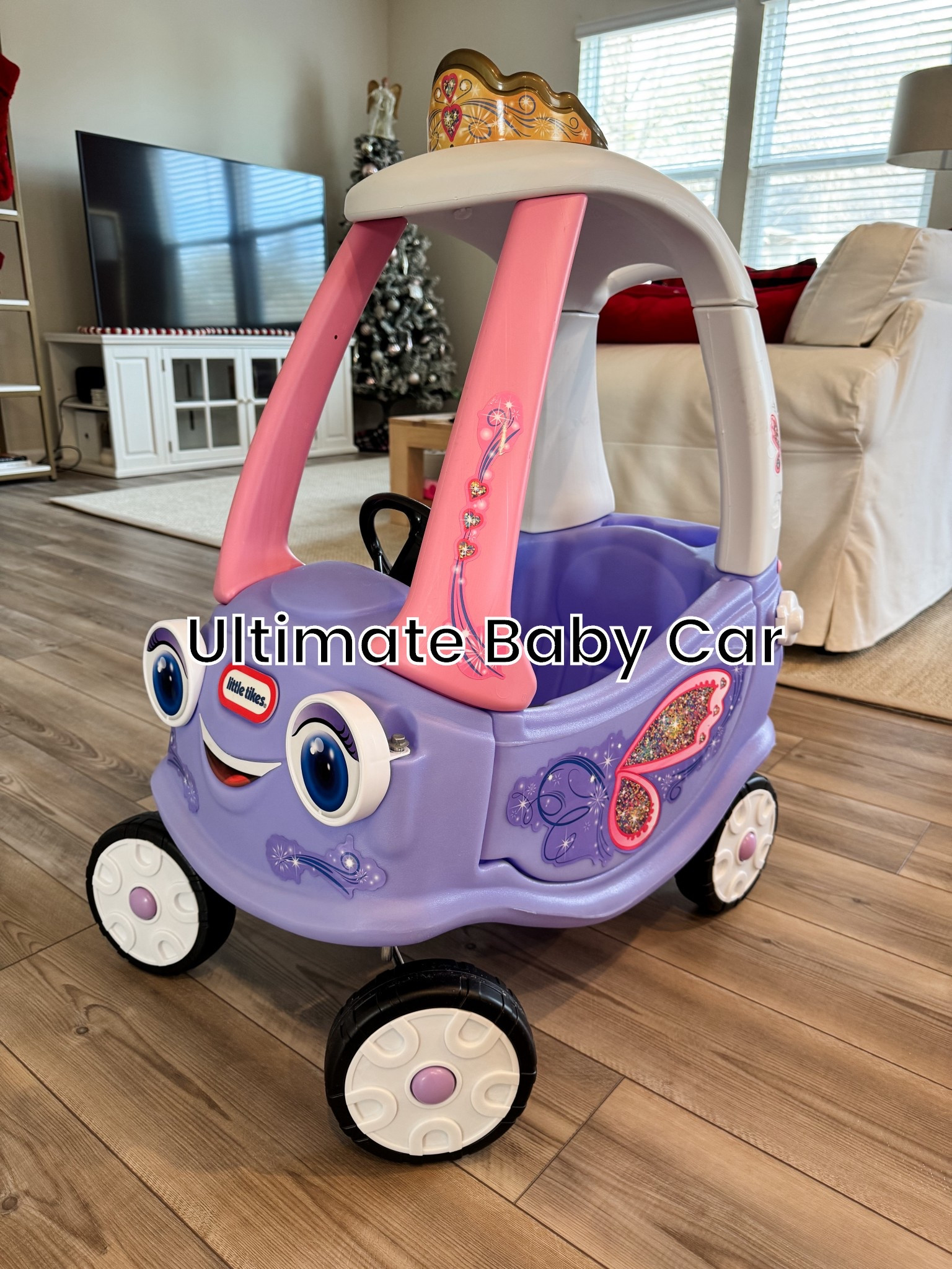 My nine month old daughter loves to ride in this car around the house. Mom tip: put her in the car while you’re trying to unload the dishwasher or unload groceries and she sees it as a game rather than a way to be contained. This is basically a carrier 2.0.

#LTKBaby #LTKFindsUnder100 #LTKmomlife