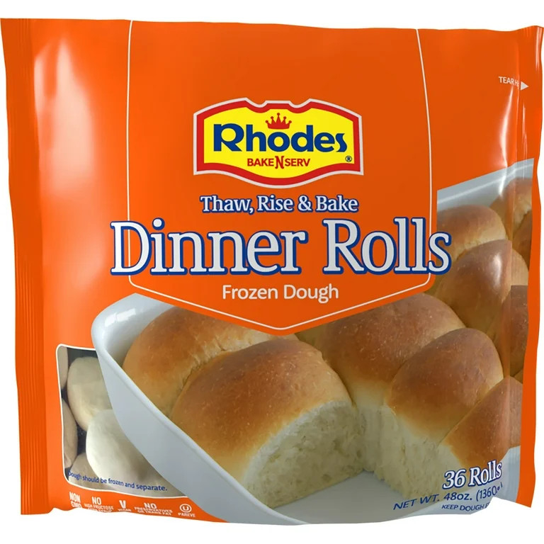 Rhodes Yeast Dinner Rolls, 3 lbs, 36 Count Bag (Frozen) | Walmart (US)