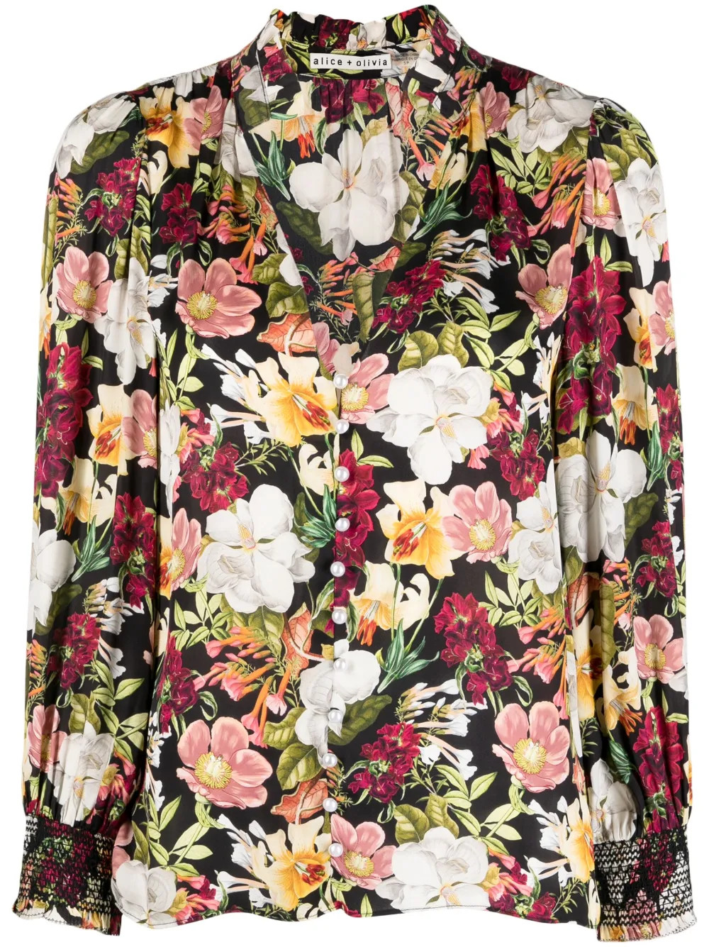 Alice + Olivia Reilly floral-print Blouse - Farfetch | Farfetch Global