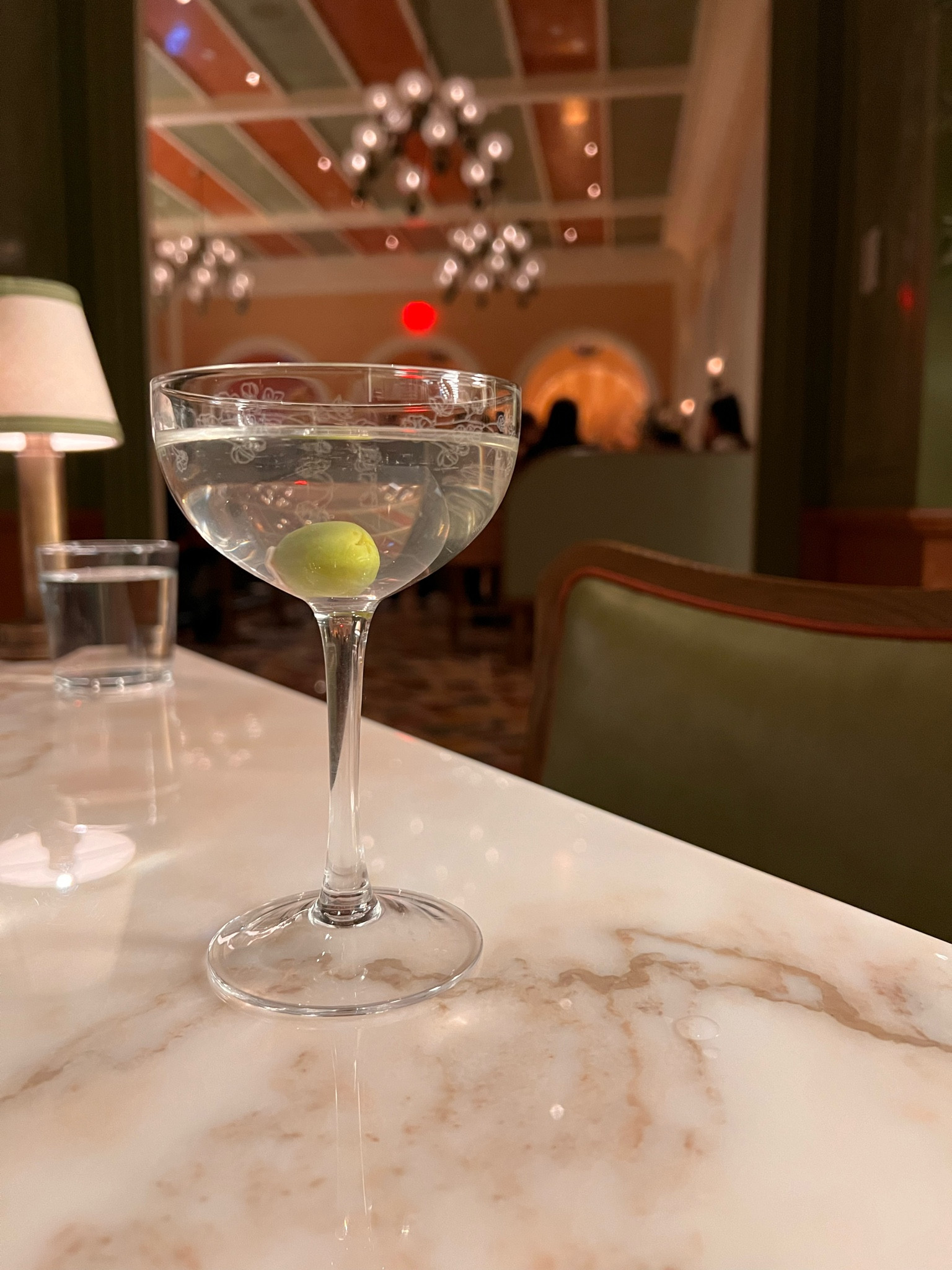 These beautiful coupes make amazing martini glasses 