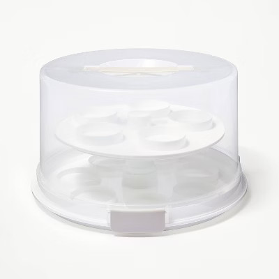 Round Cake Carrier White/Clear - Figmint™: BPA-Free, 23.5 Volume, Polypropylene, Hand Wash, Foo... | Target