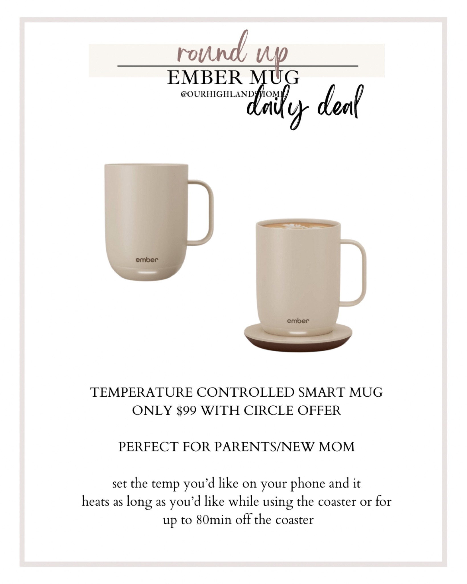ember smart temp controlled mug and coaster 

#LTKHoliday #LTKGiftGuide #LTKfindsunder100