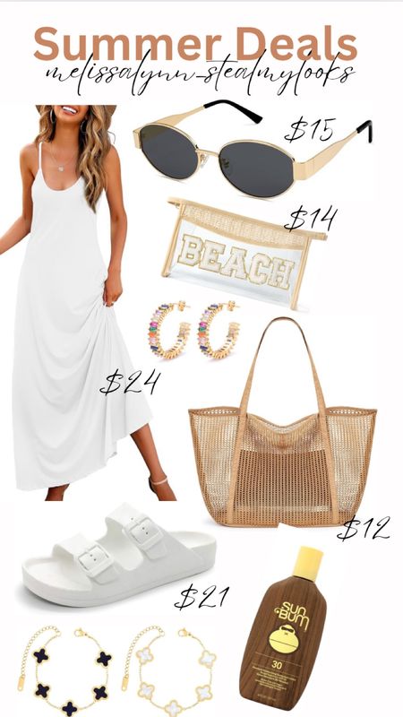 Summer deals!
Summer dress under $50, beach outfit, vacation outfit, beach bag. 

#LTKFindsUnder50 #LTKFindsUnder100 #LTKSaleAlert