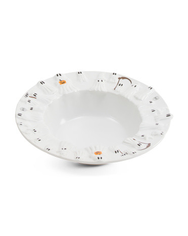 13in Embossed Ghost Bowl | TJ Maxx
