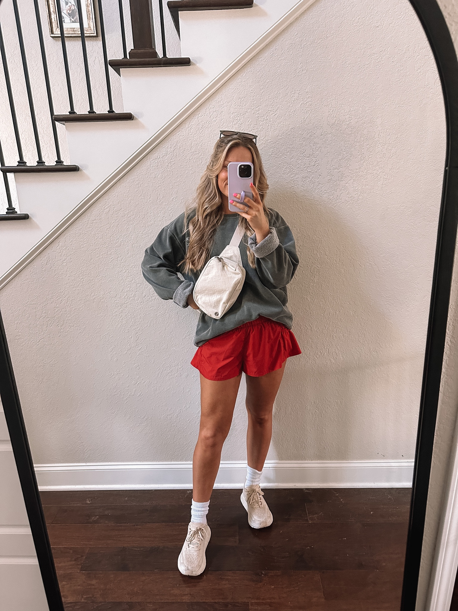 Morning family walk ♥️

Free People shorts: size small
Hoka Clifton 9 running shoes: 7.5 (TTS)
XL Lululemon belt bag 

workout outfit | running outfit | sneakers | Hoka shoes | ootd | lululemon finds | free people movement 

#LTKfit #LTKstyletip #LTKunder50