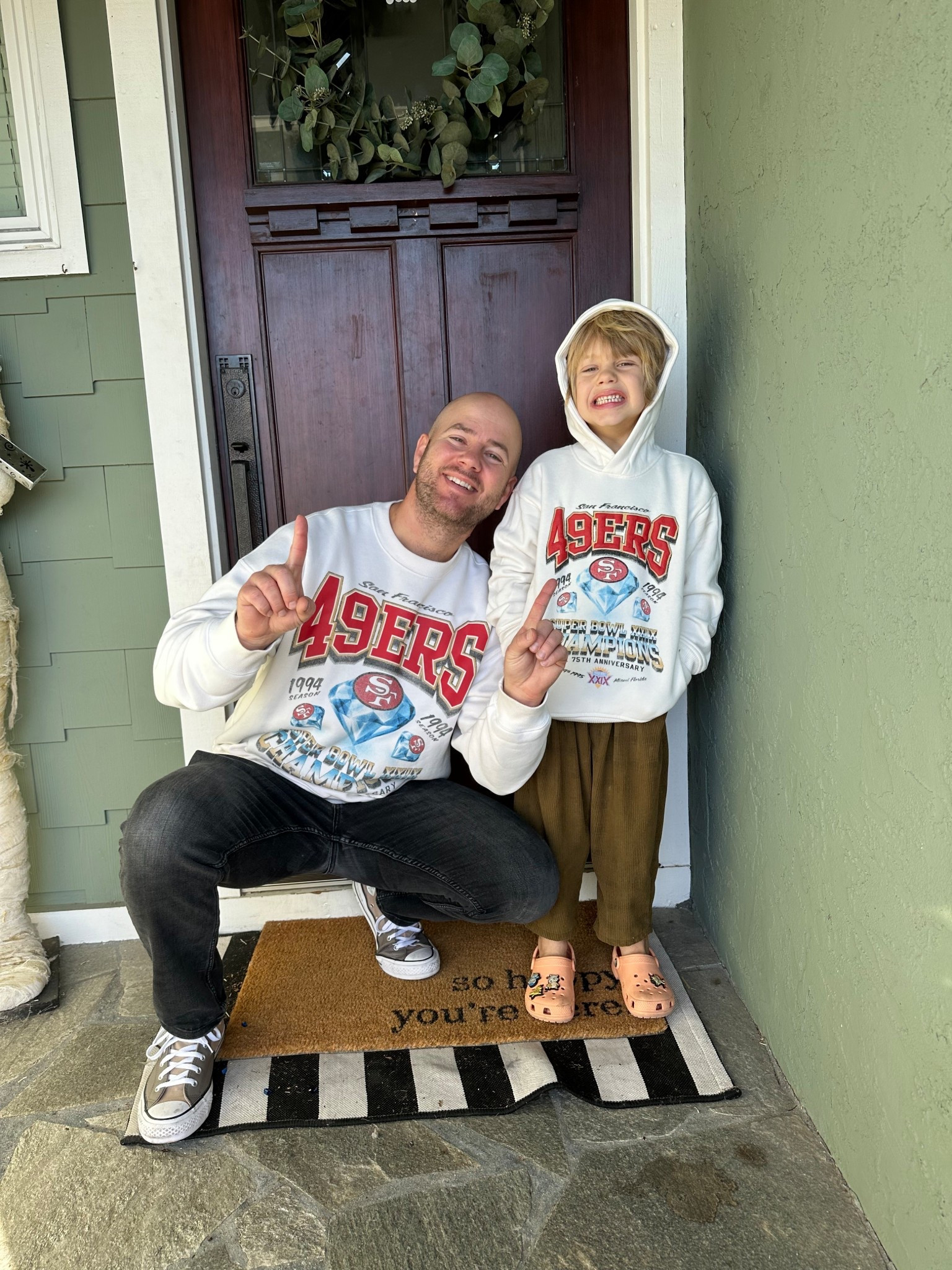 Cutest matching nfl sweatshirts! 

#LTKMens #LTKKids