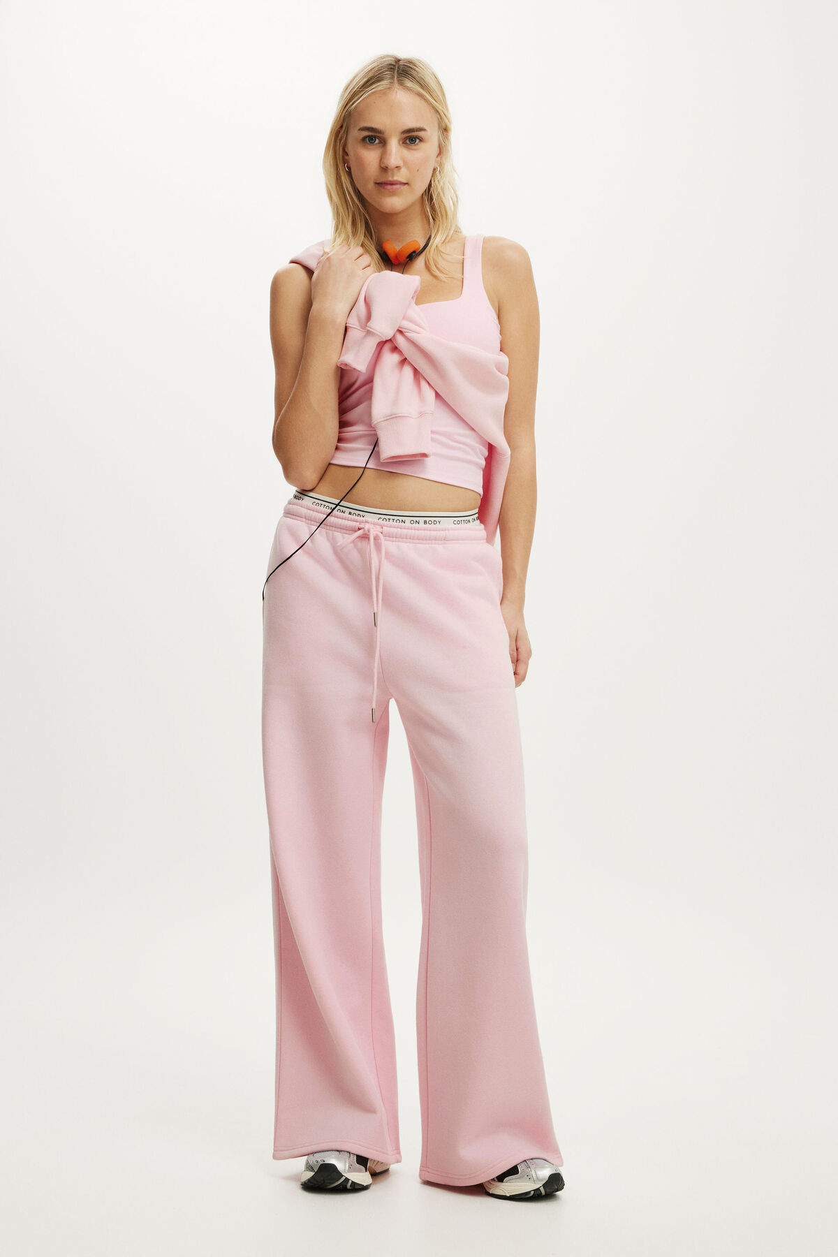 Plush Tie Waist Wide Leg Sweatpant | Cotton On (ANZ)