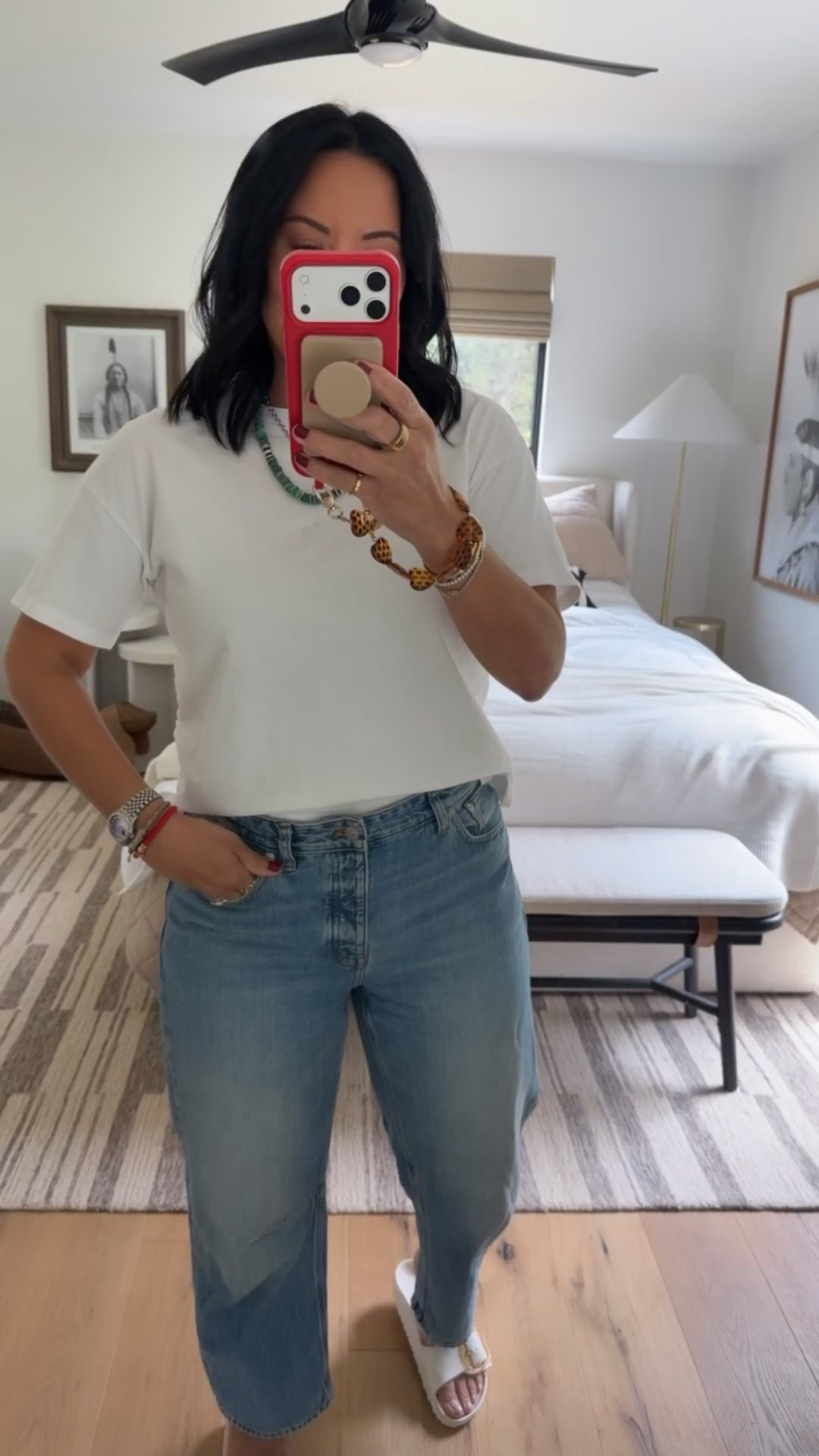 T-shirt size medium, jeans size 29 (I’m a curvy size 8), shoes fit tts.

#LTKxMadewell #LTKootd #LTKMidsize