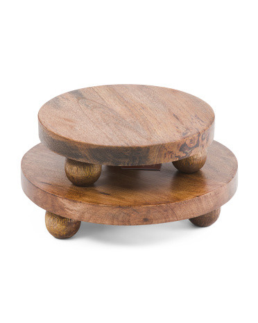 2pc Wood Risers Set | TJ Maxx