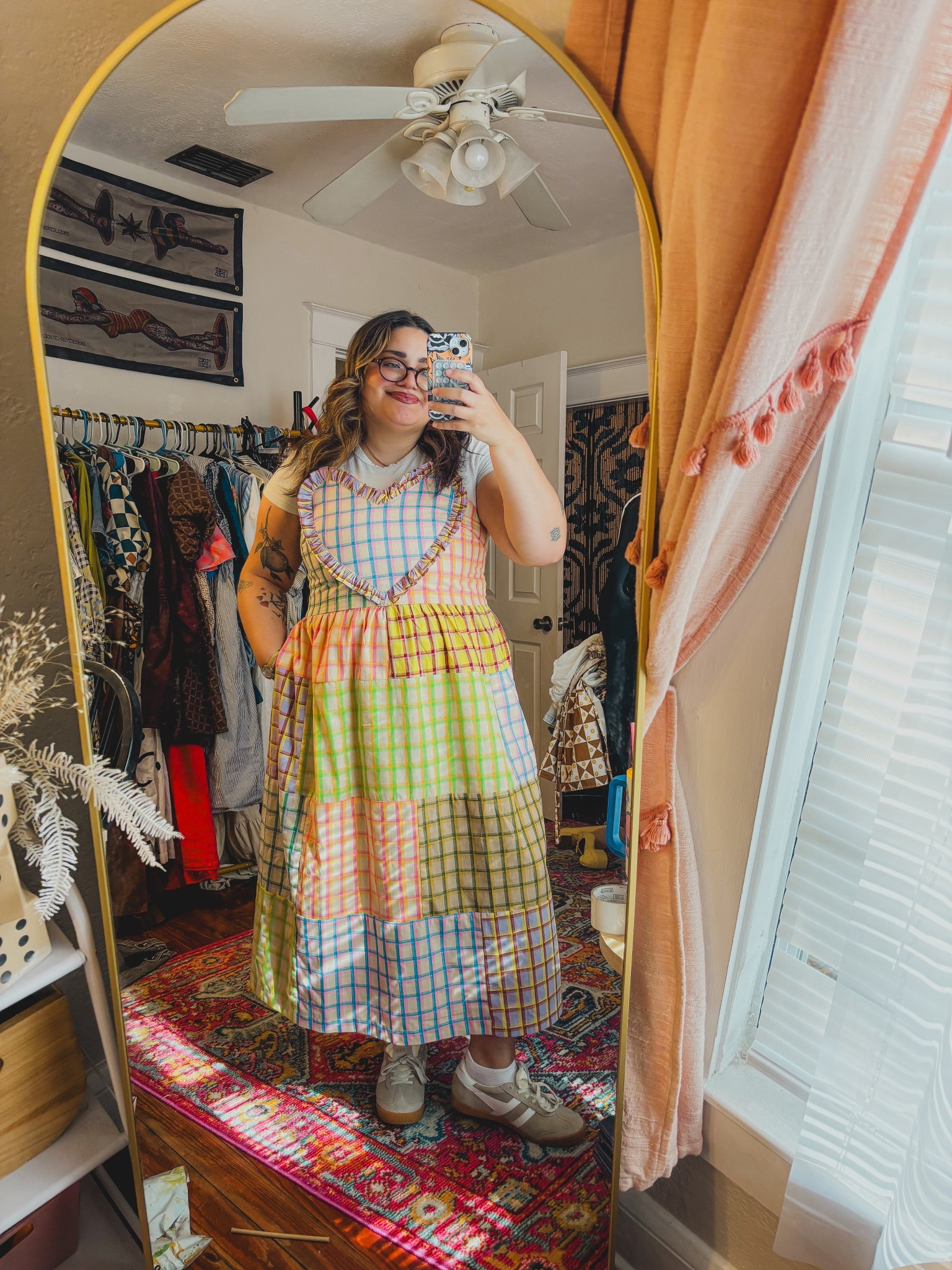 Girls night outfit! I rented the dress from Nuuly but they sell it at Anthropologie. I am wearing an XL  

#LTKStyleTip #LTKMidsize #LTKShoeCrush