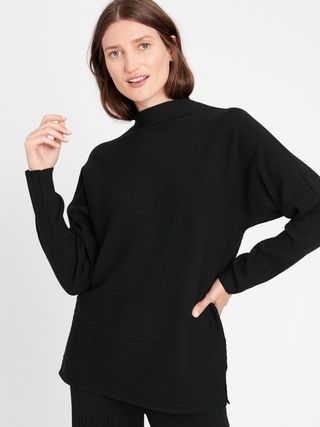 Ribbed Funnel-Neck Sweater | Banana Republic (US)