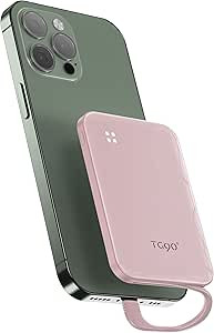 TG90° 4500mah Small Portable Power Bank Built-in Cable, Ultra Slim Portable Cell Phone Battery P... | Amazon (US)