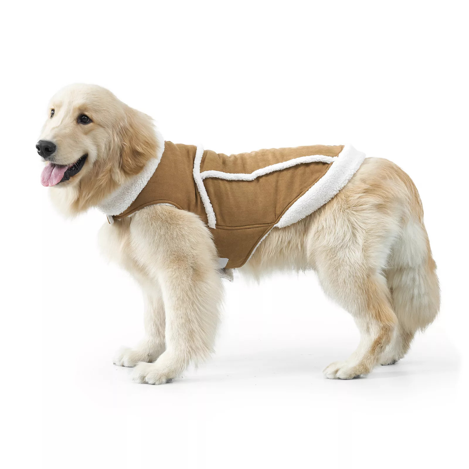 Koolaburra by UGG Rocky Faux Suede Pet Vest, Size: Small, Brown | Kohl's