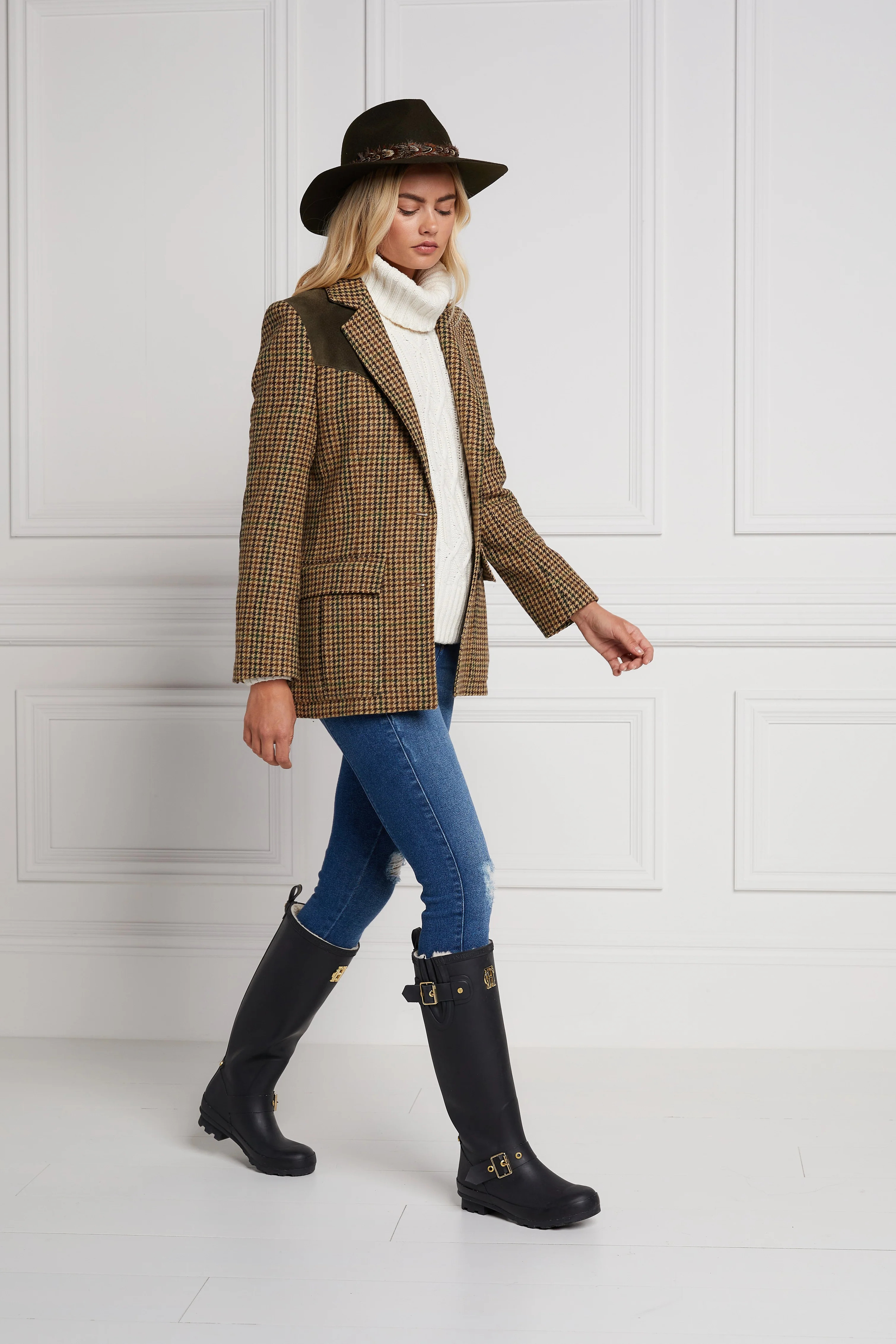 Sherpa Lined Regency Wellington (Matte Black) | Holland Cooper