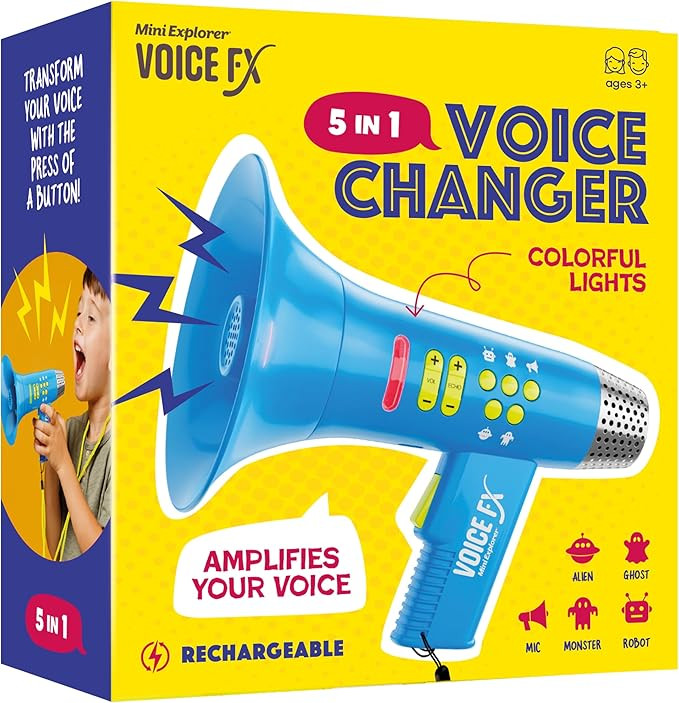 Voice Changer for Kids - Gifts for Kids - Voice Changing Device for Boys & Girls Ages 3-8+ Olds -... | Amazon (US)