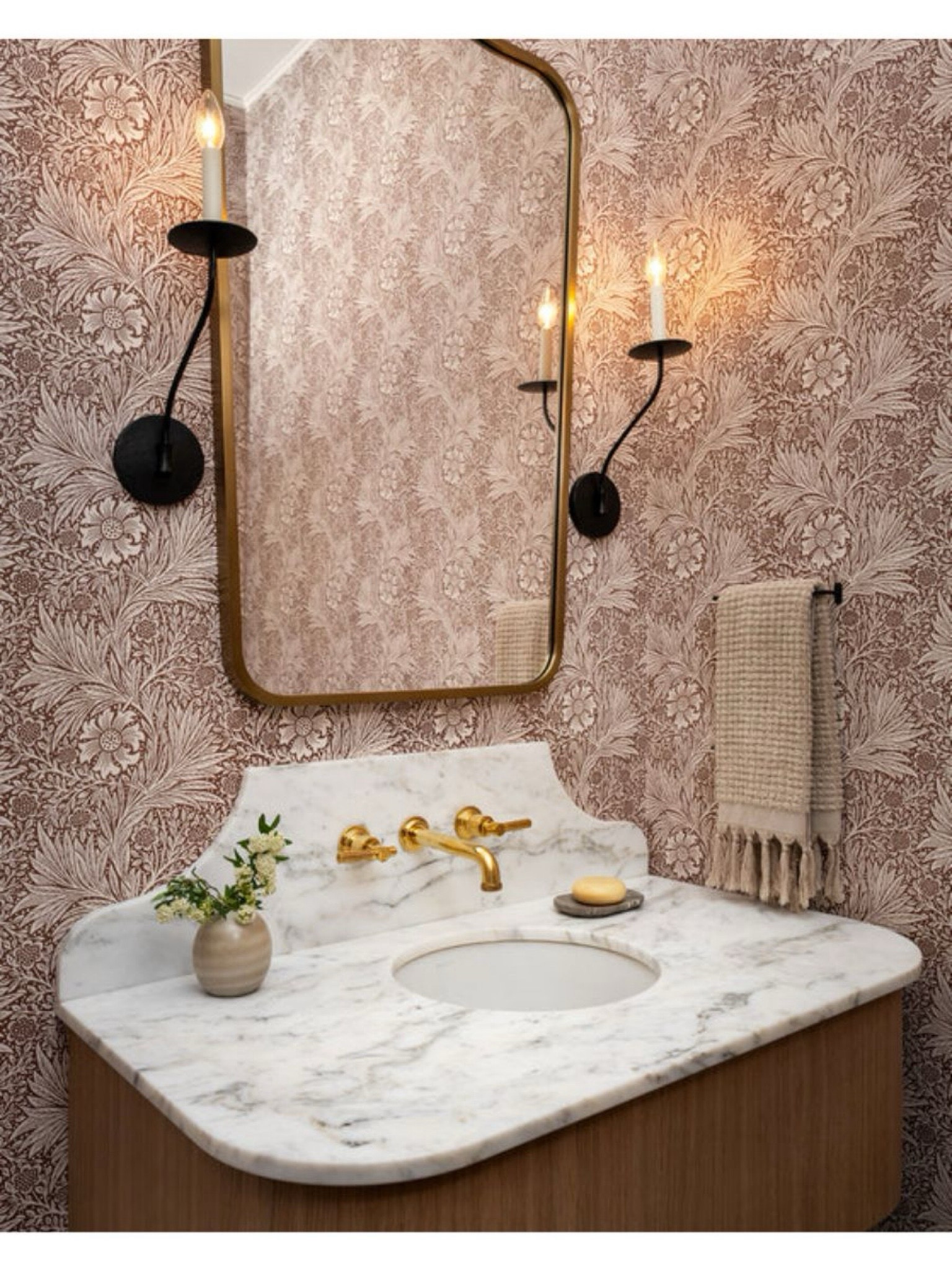 Looks we love, McGee & Co design, bathroom design, powder bath design, powder bathroom decor