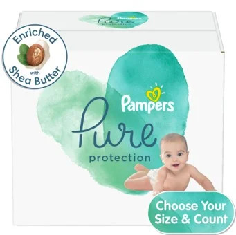 Pampers Pure Protection Natural Diapers, Size 5, 48 Ct - Walmart.com | Walmart (US)