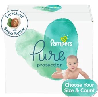 Pampers Pure Protection Natural Diapers, Size 5, 48 Ct - Walmart.com | Walmart (US)