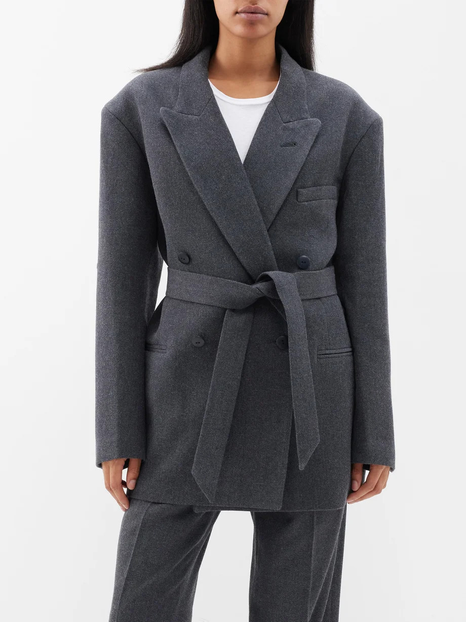 Exaggerated recycled wool-blend tux blazer | Raey | Matches (UK)