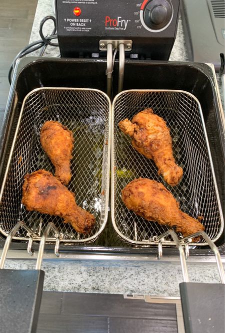 Presto Deep Fryer to fry my Buttermilk Fried Chicken 🍗🍗 #deepfrying #buttermilkfriedchicken #fryer #prestofryer #foodie #Kitchenappliances 

#LTKhome