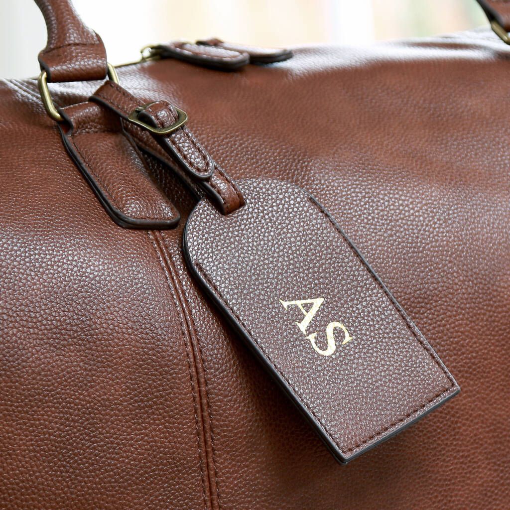 Personalised Weekend Holdall With Initials Luggage Tag | Not On The High Street