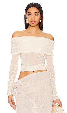 Lovers and Friends Lumin Knit Top in Ivory from Revolve.com | Revolve Clothing (Global)