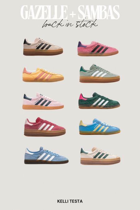 Adidas gazelle and samba restock 