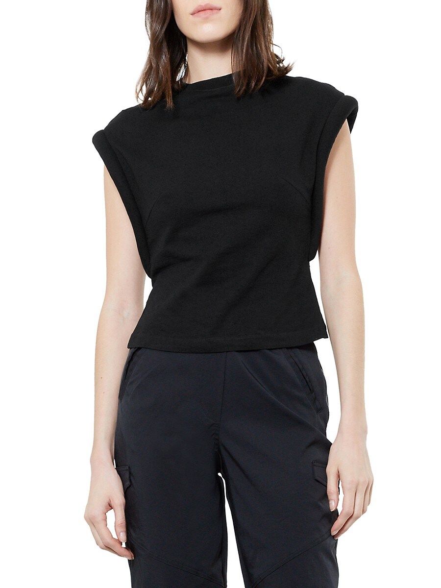 RtA Women's Kairi Foam Sleeve T-Shirt - Black - Size XS | Saks Fifth Avenue OFF 5TH
