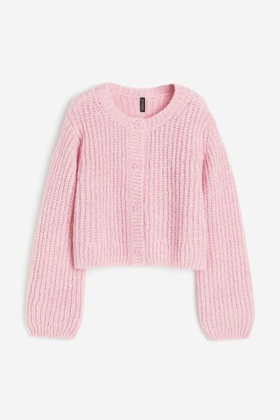 Knitted cardigan - Light pink - Ladies | H&M GB | H&M (UK, MY, IN, SG, PH, TW, HK)