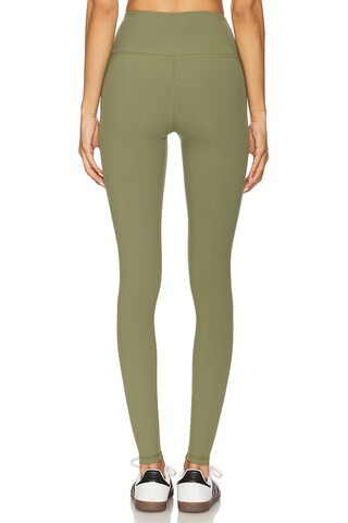 Isla Micro Rib Legging in Clover Green | Revolve Clothing (Global)
