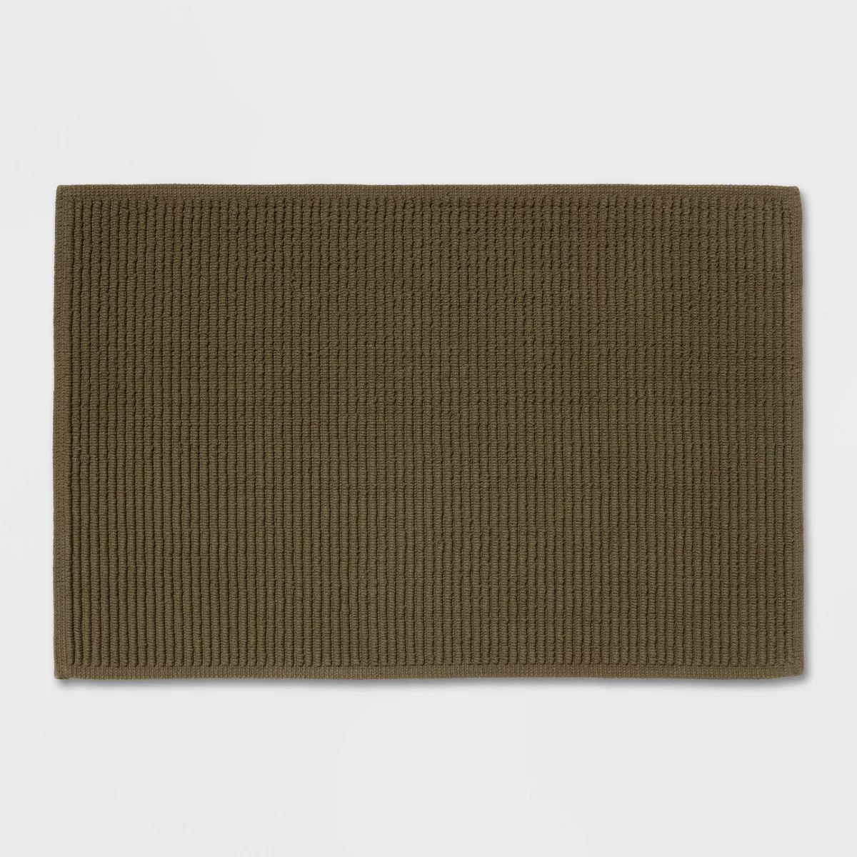 20"x30" Performance Plus Bath Rug Solid Light Green - Threshold™: Cotton, Woven, Low Pile, Mach... | Target