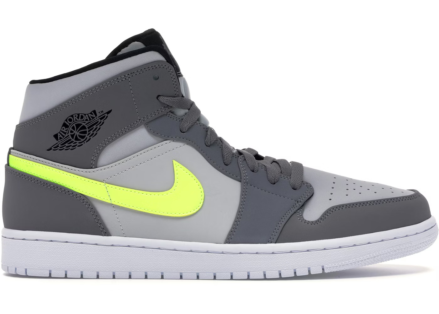 Jordan 1 Mid Gunsmoke Volt | StockX