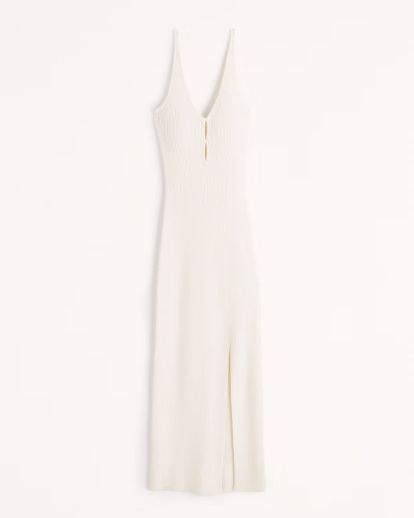 Keyhole Midi Sweater Dress | Abercrombie & Fitch (US)