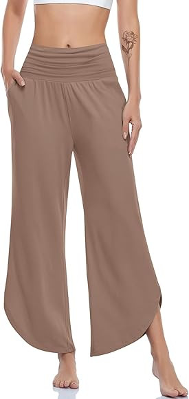 UEU Women's Wide Leg Yoga Pants High Waisted Comfy Dance Sweatpants Loose Casual Soft Lounge Jogg... | Amazon (US)