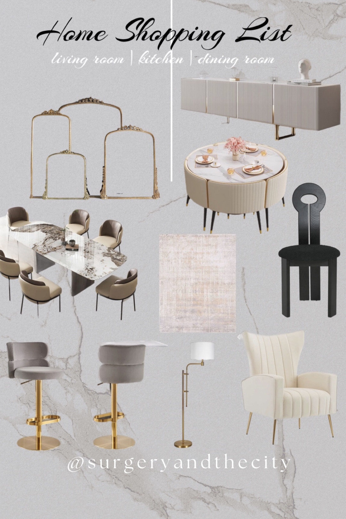 Home shopping list
Living room, kitchen, dining room furniture

#LTKhome