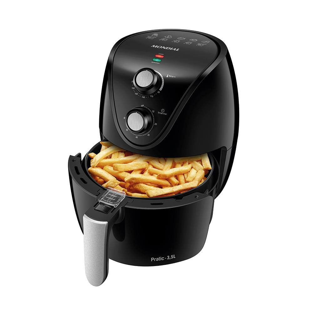 Fritadeira Elétrica Sem Óleo Air Fryer Mondial New Pratic AF31 3,5 L – Preto | Casas Bahia (BR)