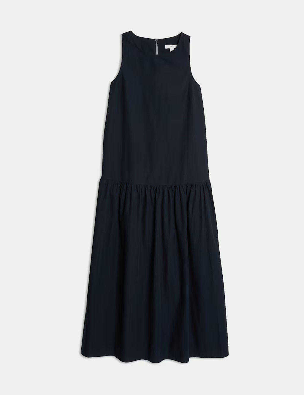 Pure Cotton Midaxi Drop Waist Tiered Dress | Marks & Spencer (UK)