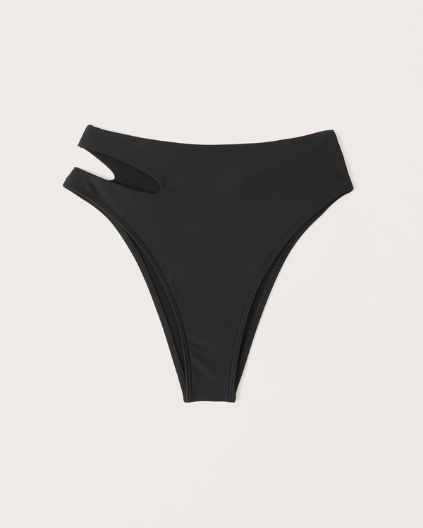 Cutout High-Waist High-Leg Cheeky Bottoms | Abercrombie & Fitch (US)
